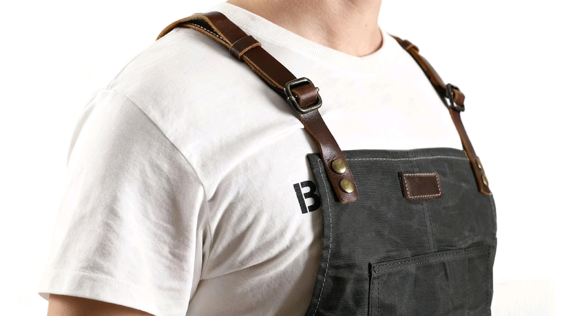 Midkit 8oz Waxed Canvas Apron for Woodworkers Carpenters Work